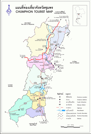 Chumphon Map